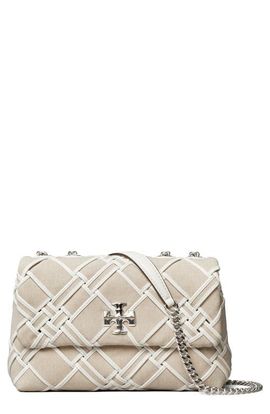 Tory Burch Tory Burch Small Kira Woven Canvas Convertible Shoulder Bag