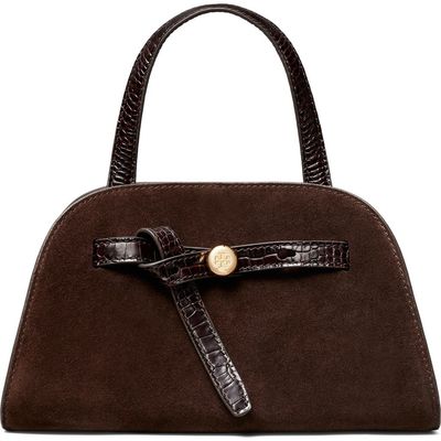 Tory Burch Tory Burch Small Romy Suede Bauletto