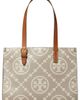 Tory Burch Tory Burch Small T Monogram Contrast Embossed Tote - 1