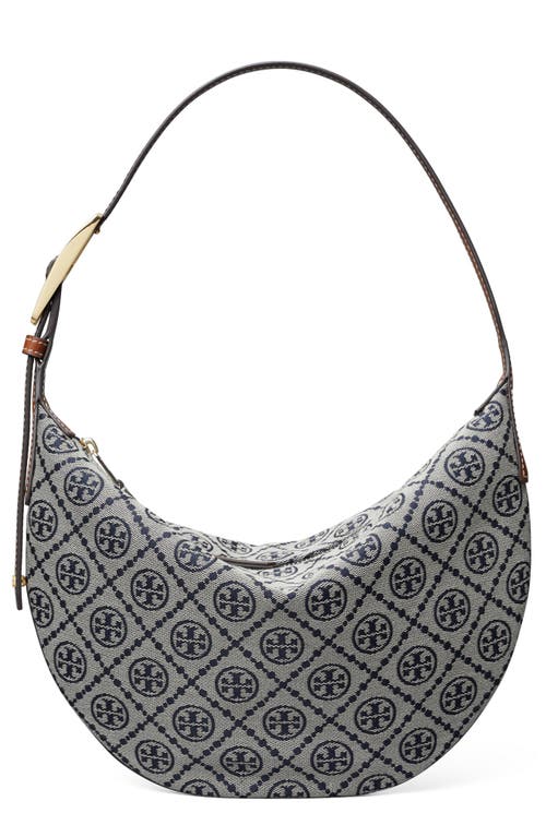 Tory Burch Tory Burch Small T Monogram Jacquard Balloon Bag
