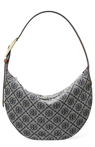 Tory Burch Tory Burch Small T Monogram Jacquard Balloon Bag
