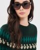 Tory Burch Tory Burch Square Sunglasses Dark Tortoise One - 3