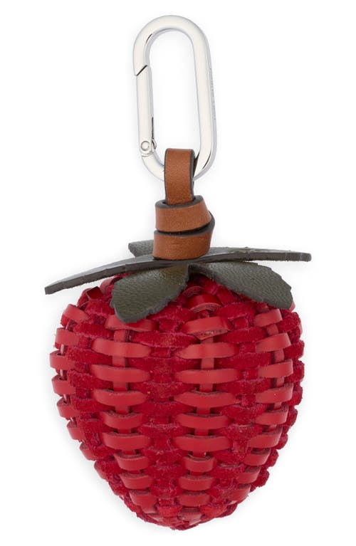 Tory Burch Tory Burch Strawberry Woven Leather Bag Charm