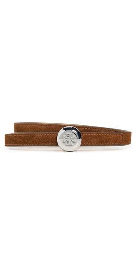 Tory Burch Tory Burch Suede Romy Belt Caramel/Tiramisu