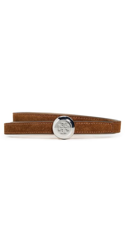 Tory Burch Tory Burch Suede Romy Belt Caramel/Tiramisu