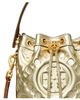Tory Burch Tory Burch T-Monogram Embossed Puffy Metallic Leather Bucket Bag - 4