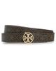 Tory Burch Tory Burch T Monogram Coated Canvas Miller Belt French Press/Gold XL - 1