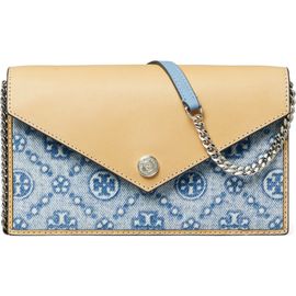 Tory Burch Tory Burch T Monogram Denim Envelope Crossbody
