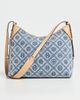 Tory Burch Tory Burch T Monogram Denim Messenger Bag Powder Blue One - 2