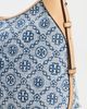 Tory Burch Tory Burch T Monogram Denim Messenger Bag Powder Blue One - 5
