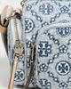 Tory Burch Tory Burch T Monogram Denim Pocket Crossbody Powder Blue One - 4