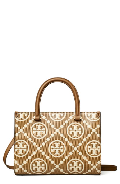 Tory Burch Tory Burch T Monogram Embossed Textured Leather Tote