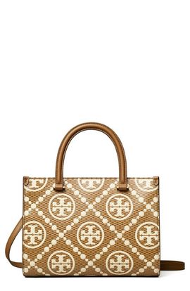 Tory Burch Tory Burch T Monogram Embossed Textured Leather Tote