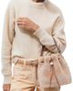 Tory Burch Tory Burch T Monogram Genuine Shearling Bucket Bag - 3