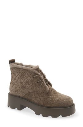 Tory Burch Tory Burch T Monogram Genuine Shearling Leather Desert Boot