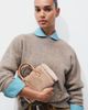 Tory Burch Tory Burch T Monogram Genuine Shearling Petite Barrel Bag - 3