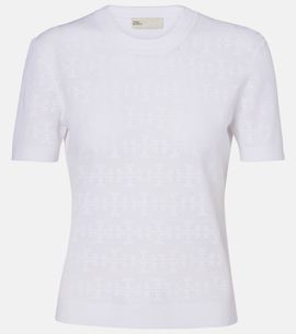 Tory Burch Tory Burch T Monogram jacquard sweater