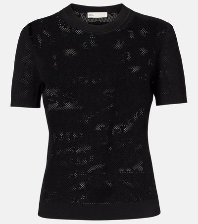Tory Burch Tory Burch T Monogram jacquard T-shirt