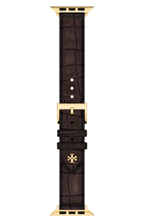Tory Burch Tory Burch The Kira Leather 18mm Apple Watch® Watchband