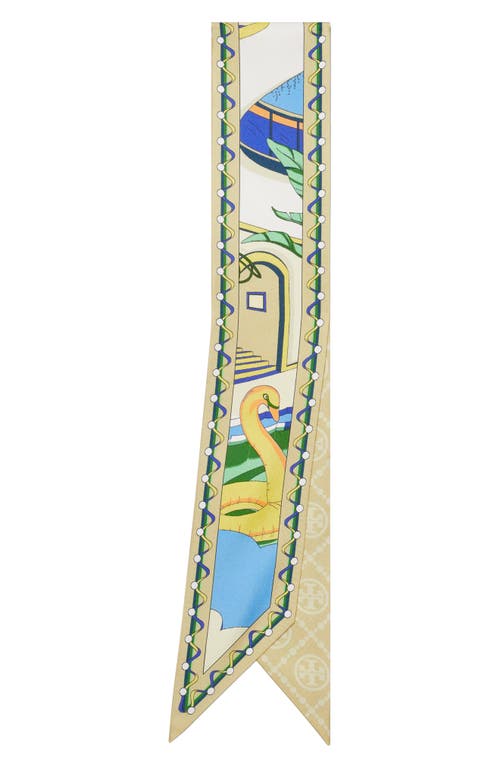 Tory Burch Tory Burch The Pool Skinny Silk Scarf