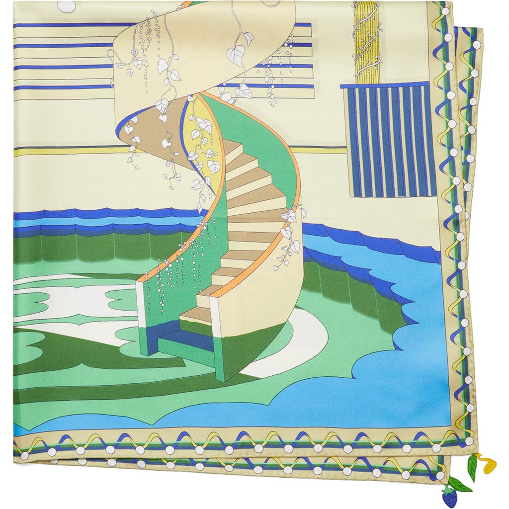 Tory Burch Tory Burch The Pool Square Silk Scarf