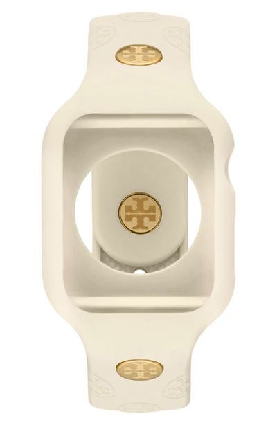 Tory Burch Tory Burch The T Monogram Silicone 20mm Apple Watch® Watchband, 41mm