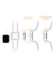 Tory Burch Tory Burch The T Monogram Silicone 20mm Apple Watch® Watchband, 41mm - 4