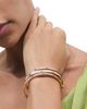 Tory Burch Tory Burch Thin Icon Double T & Mother Of Pearl Bangle Bracelet - 2