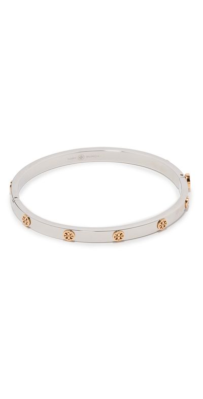Tory Burch Tory Burch Thin Icon Hinge Bracelet Tory Silver/Tory Gold One