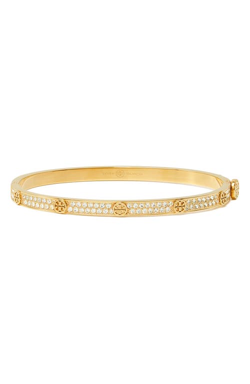 Tory Burch Tory Burch Thin Icon Pave Hinge Bracelet