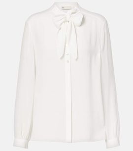 Tory Burch Tory Burch Tie-neck georgette blouse