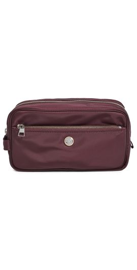Tory Burch Tory Burch Twist Large Cosmetic Case Dark Carmine One