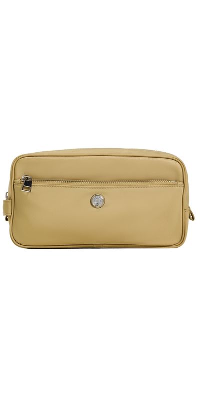 Tory Burch Tory Burch Twist Large Cosmetic Case Warm Bread One