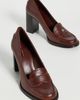Tory Burch Tory Burch Vintage Heeled Loafers 85mm Papaya Seed - 5