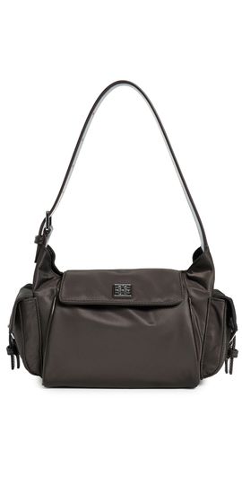 Tory Burch Tory Burch Virginia Pocket Shoulder Bag Dark Brown One