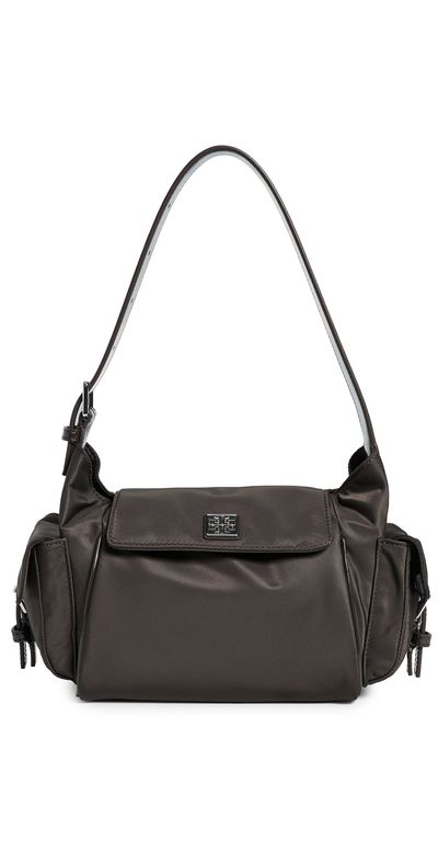 Tory Burch Tory Burch Virginia Pocket Shoulder Bag Dark Brown One