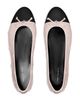 Tory Burch Tory Burch Women's Bunny Knot Cap Toe Leather Ballet Flats - 3