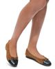 Tory Burch Tory Burch Women's Cap Toe Bunny Knot Suede Ballet Flats - 2