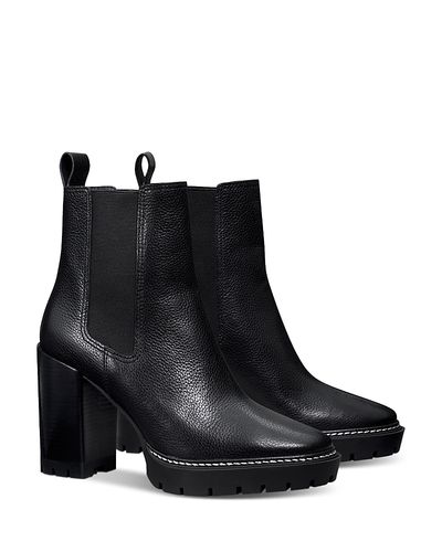 Tory Burch Tory Burch Women's Carson Lug Sole High Heel Boots