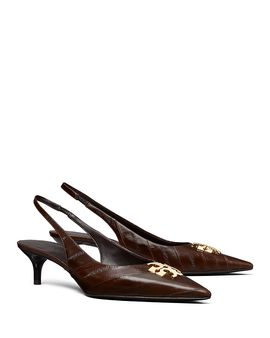 Tory Burch Tory Burch Women's Charlie Leather Slingback Pumps