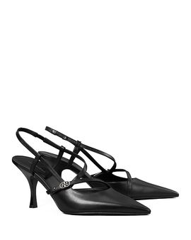 Tory Burch Tory Burch Women's Double T Buckle Strap Pumps