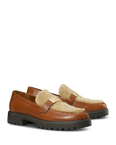 Tory Burch Tory Burch Women's LeeLee Shearling Lug Loafers