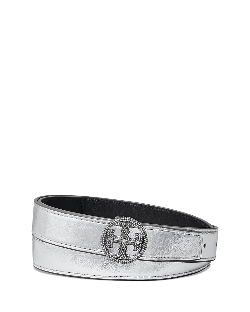 Tory Burch Tory Burch Women's Miller Metallic Leather Belt