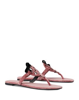 Tory Burch Tory Burch Women's Miller Velvet Bow Sandals