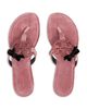 Tory Burch Tory Burch Women's Miller Velvet Bow Sandals - 4