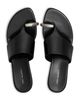 Tory Burch Tory Burch Women's Pierced Leather Wedge Sandals - 5