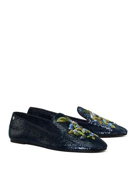 Tory Burch Tory Burch Women's Sequined Smoking Slippers