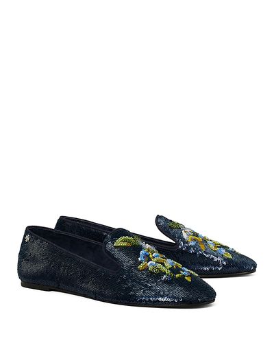 Tory Burch Tory Burch Women's Sequined Smoking Slippers