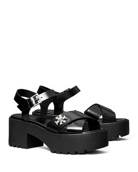 Tory Burch Tory Burch Women's T Lock Lug Heel Sandals