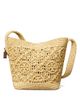 Tory Burch Vince Monogram Crochet Straw Shoulder Bag - 1